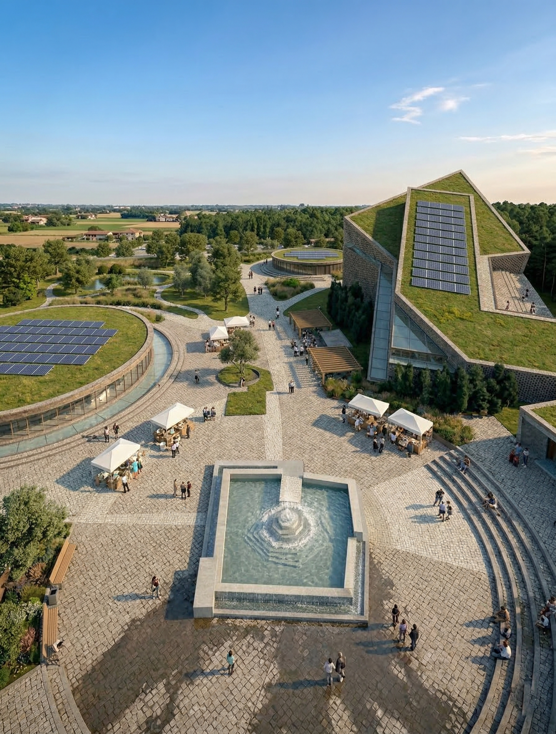Agorà e architetture integrate nel paesaggio